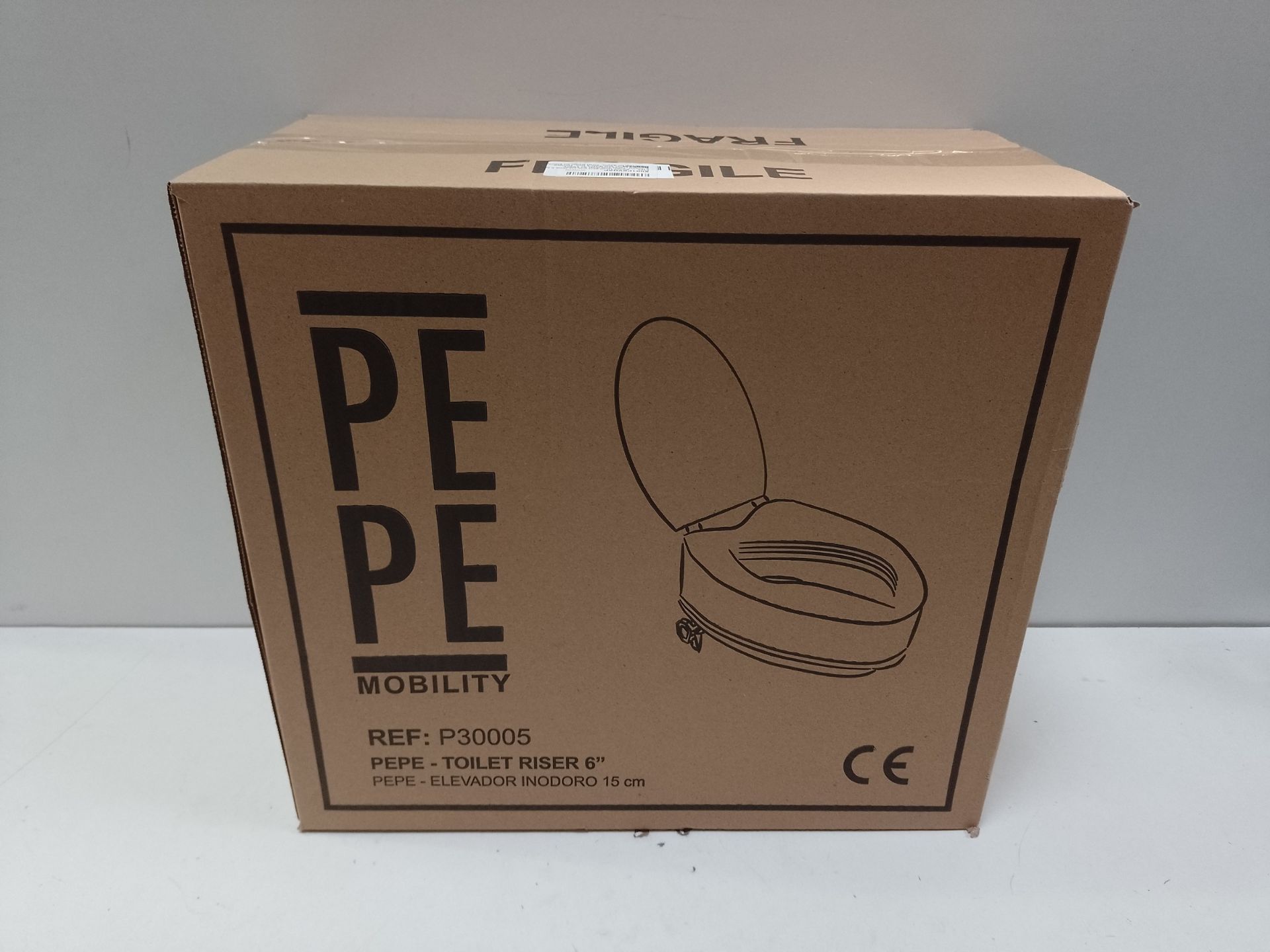 RRP £55.82 Pepe - Raised Toilet Seat with Lid (from 5 to 6 Inches) - Image 2 of 2