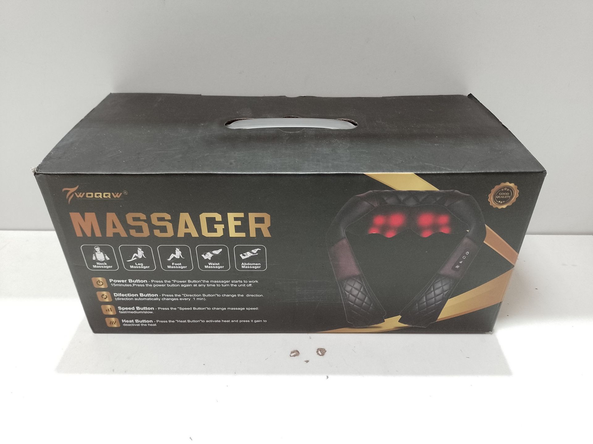 RRP £45.63 WOQQW Shiatsu Back Neck and Shoulder Massager with Heat - Image 2 of 2