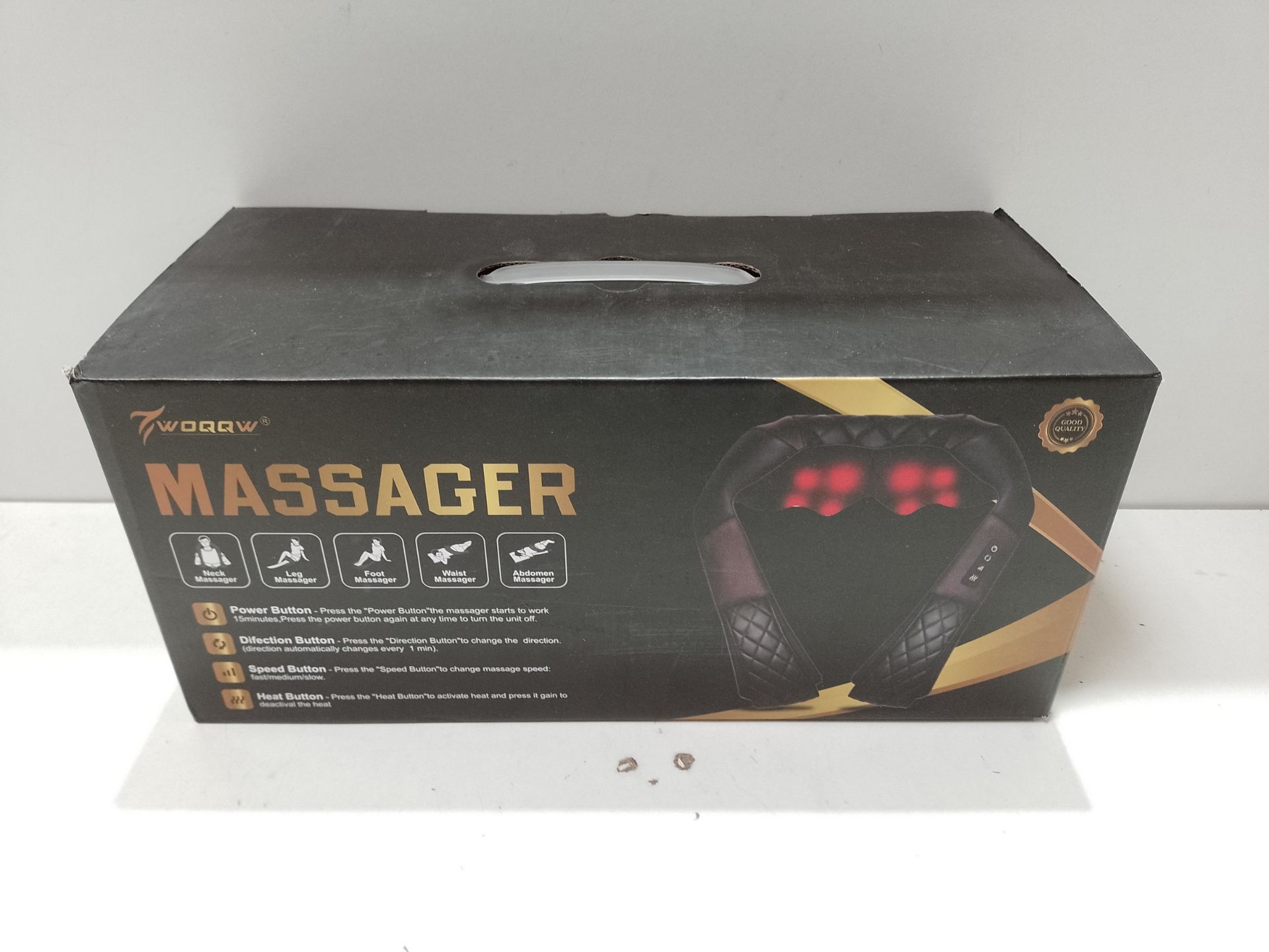 RRP £45.63 WOQQW Shiatsu Back Neck and Shoulder Massager with Heat - Image 2 of 2