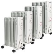 RRP £66.99 MYLEK Oil Filled Radiator with Adjustable Thermostat