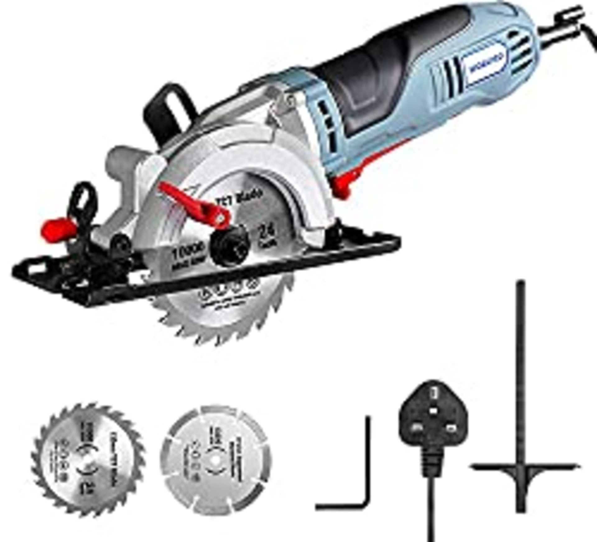 RRP £57.07 WORKPRO Mini Circular Saw 750W 4700RPM with 120mm TCT