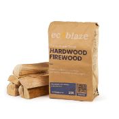 RRP £19.55 Ecoblaze Kiln Dried Firewood 20L Hardwood Log bags for Wood Burners