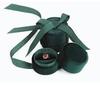 RRP £7.41 2Pcs Round Flannel Jewelry Box Pendant Bracelet Packaging
