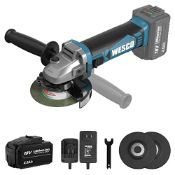 RRP £75.93 WESCO 18V 115mm Cordless Angle Grinder