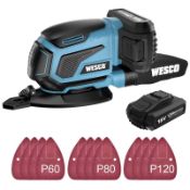 RRP £57.07 WESCO Cordless Sander