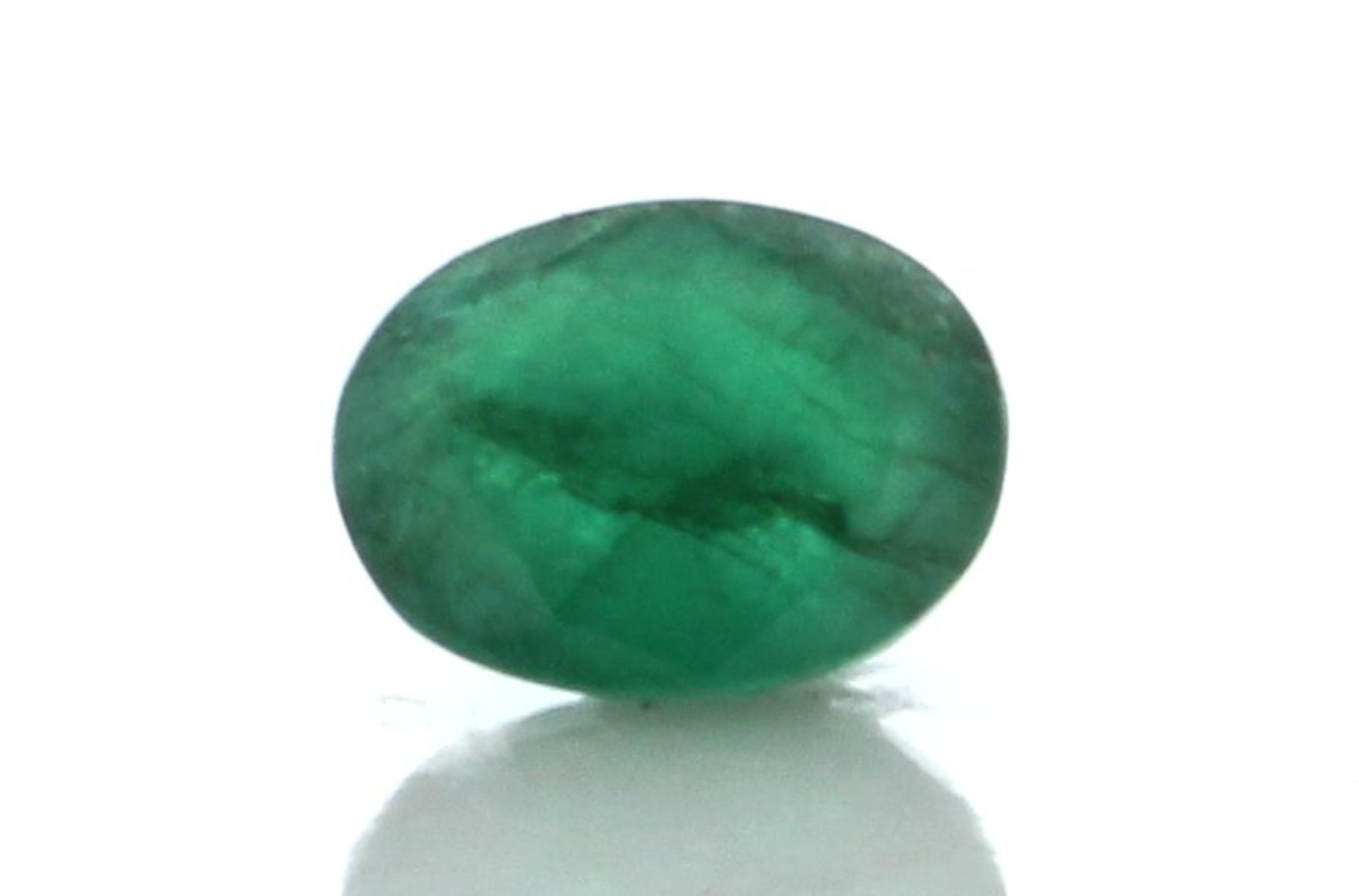 Loose Oval Emerald 4.80 Carats - Valued By GIE £9,630.00 - Colour-Emerald Green, Clarity-SI,