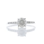 18ct White Gold Diamond Ring 1.01 Carats - Valued By GIE £12,345.00 - One stunning natural round