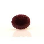 Loose Oval Ruby 2.70 Carats - Valued By GIE £8,100.00 - Colour-Purplish Red, Clarity-SI, Certificate
