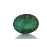 Loose Oval Emerald 6.46 Carats - Valued By GIE £12,870.00 - Colour-Emerald Green, Clarity-SI,