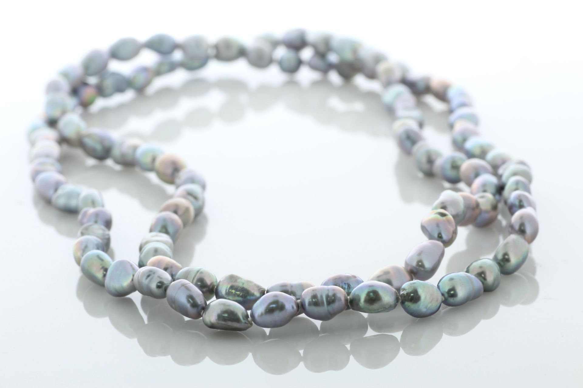 36 Inch Freshwater Cultured 6.5 - 7.0mm Pearl Necklace - Valued By AGI £340.00 - 6.5 - 7.0mm