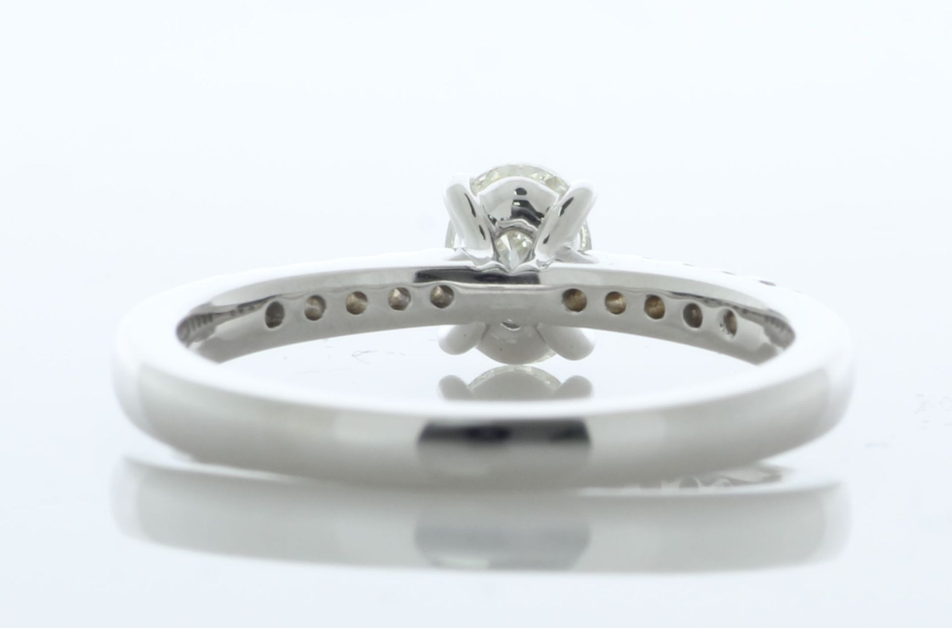 18ct White Gold Oval Cut Diamond Ring (0.37) 0.65 Carats - Valued By IDI £7,180.00 - A stunning oval - Image 5 of 6