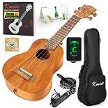 RRP £53.61 Kmise Soprano Ukulele Starter Kit 21 inch Mahogany