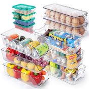 RRP £36.84 Myiosus Fridge Organisers