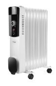 RRP £66.99 Oil Filled Radiator Free Standing Electric Heater