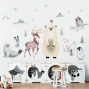 RRP £14.74 wondever Forest Animals Wall Stickers Arctic Polar