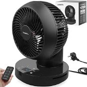 RRP £45.65 LeaderPro 2024New Arrival 10 inch Desk Fan Silent 360 Oscillating Automatically