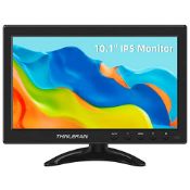 RRP £68.49 Thinlerain 10.1 inch Small PC Monitor Mini Monitor HDMI Monitor with IPS Panel