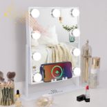 RRP £57.07 FENCHILIN Hollywood Vanity Mirror with Music Speaker and Wireless Charging