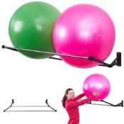 RRP £47.84 Exercise Ball Holder | Organise Your Space | Wall Mounted