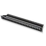 RRP £22.32 Cable Matters Rackmount or Wall Mount 1U 24 Port Keystone Patch Panel Blank
