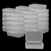 RRP £13.69 MANCHAP 30 Pack Mini Bead Storage Box