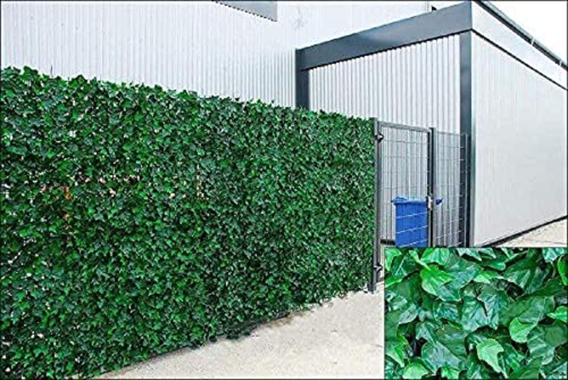 RRP £34.11 Welsh Green Screen Ivy Artificial Screening Leaf Hedge