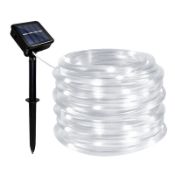 RRP £16.49 Micacorn Solar String Lights Outdoor Rope Lights