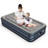 RRP £74.20 iDOO Single Inflatable Air bed with Built-in Pump