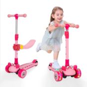 RRP £50.22 Kids Scooter 3 Wheel Kick Scooter with Removable Seat