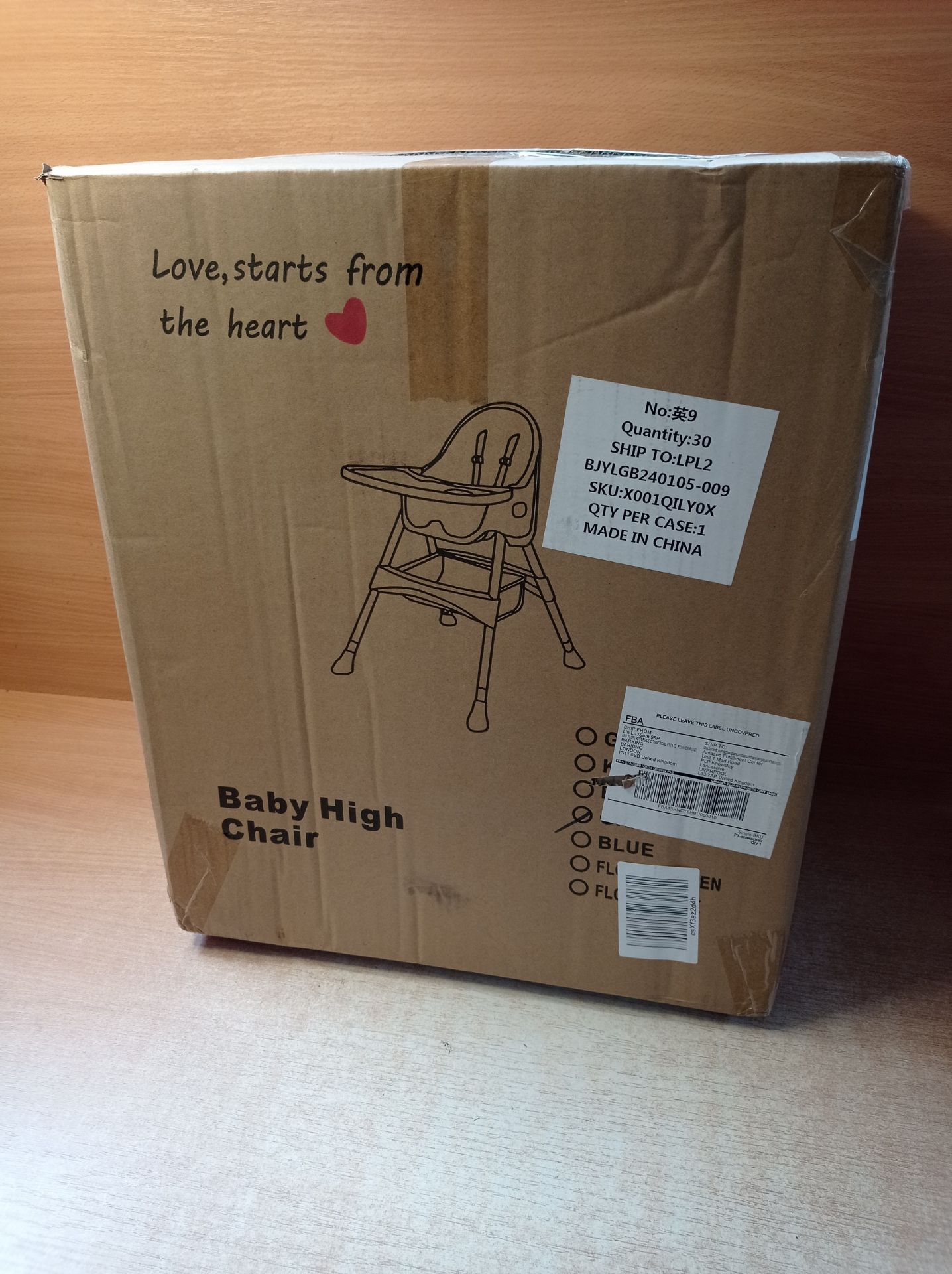 RRP £70.77 High Chair for Babies & Toddlers 3in1 Convertible Baby - Image 2 of 2