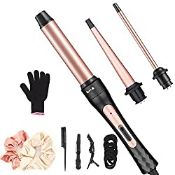 RRP £26.56 JAETON 3 in 1 Curling Wand Iron