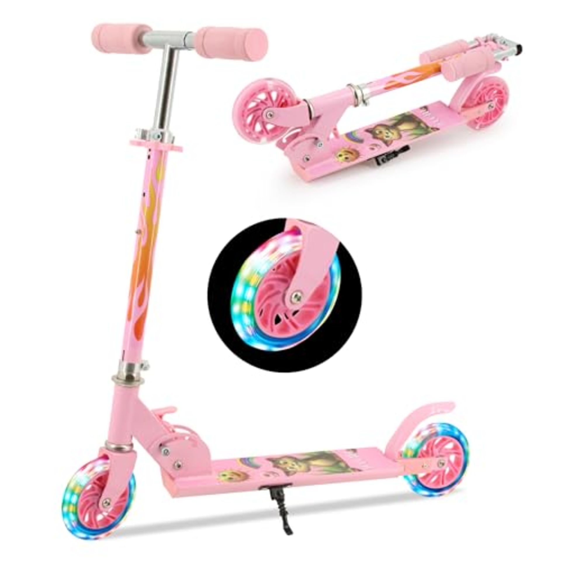 RRP £42.22 TENBOOM UK 201PK New TB, Pink Flame LED Wheels