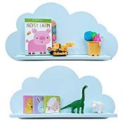 RRP £45.65 Cloud Shelves for a Children s Nursery Floating Shelf Design (Pair