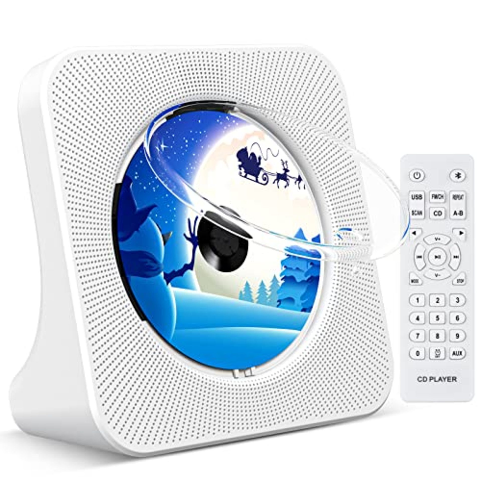 RRP £37.80 KOVCDVI CD Player for Home Desktop CD Player with Speakers - Image 2 of 4