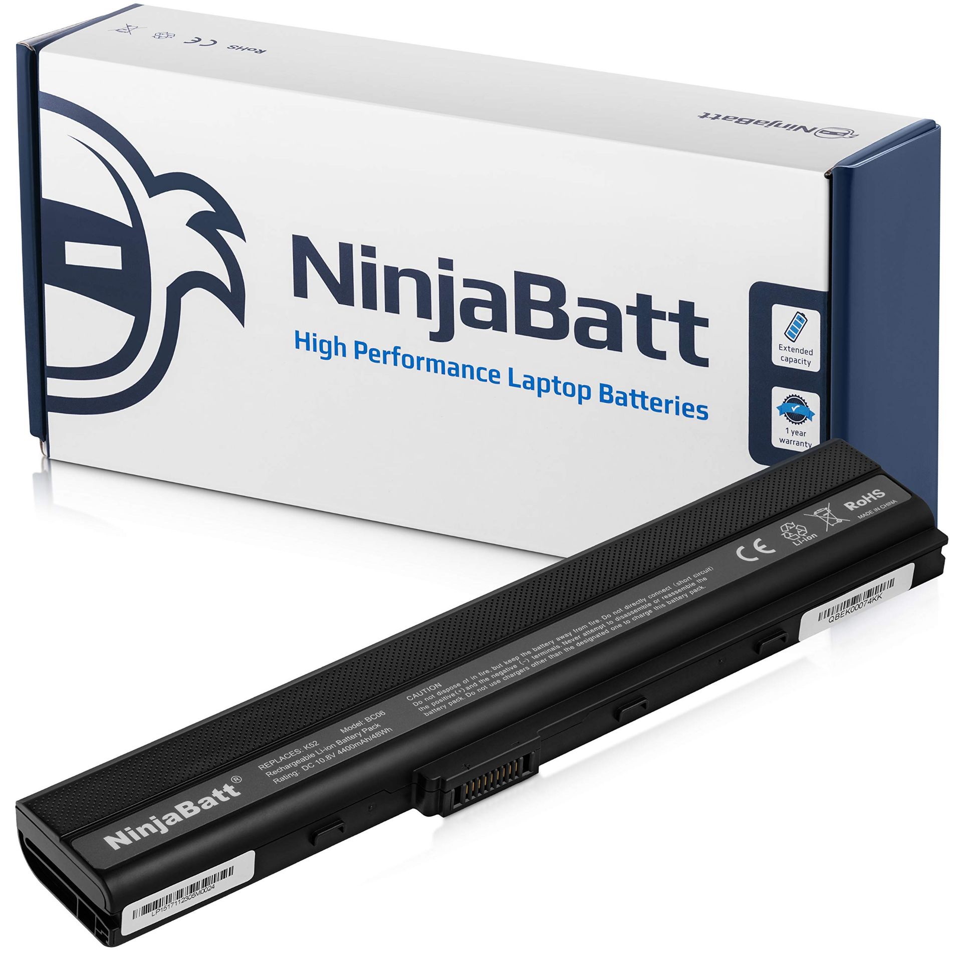 RRP £31.20 NinjaBatt Battery for Asus A32-K52 A42 K52J K52N K42J - Image 2 of 3