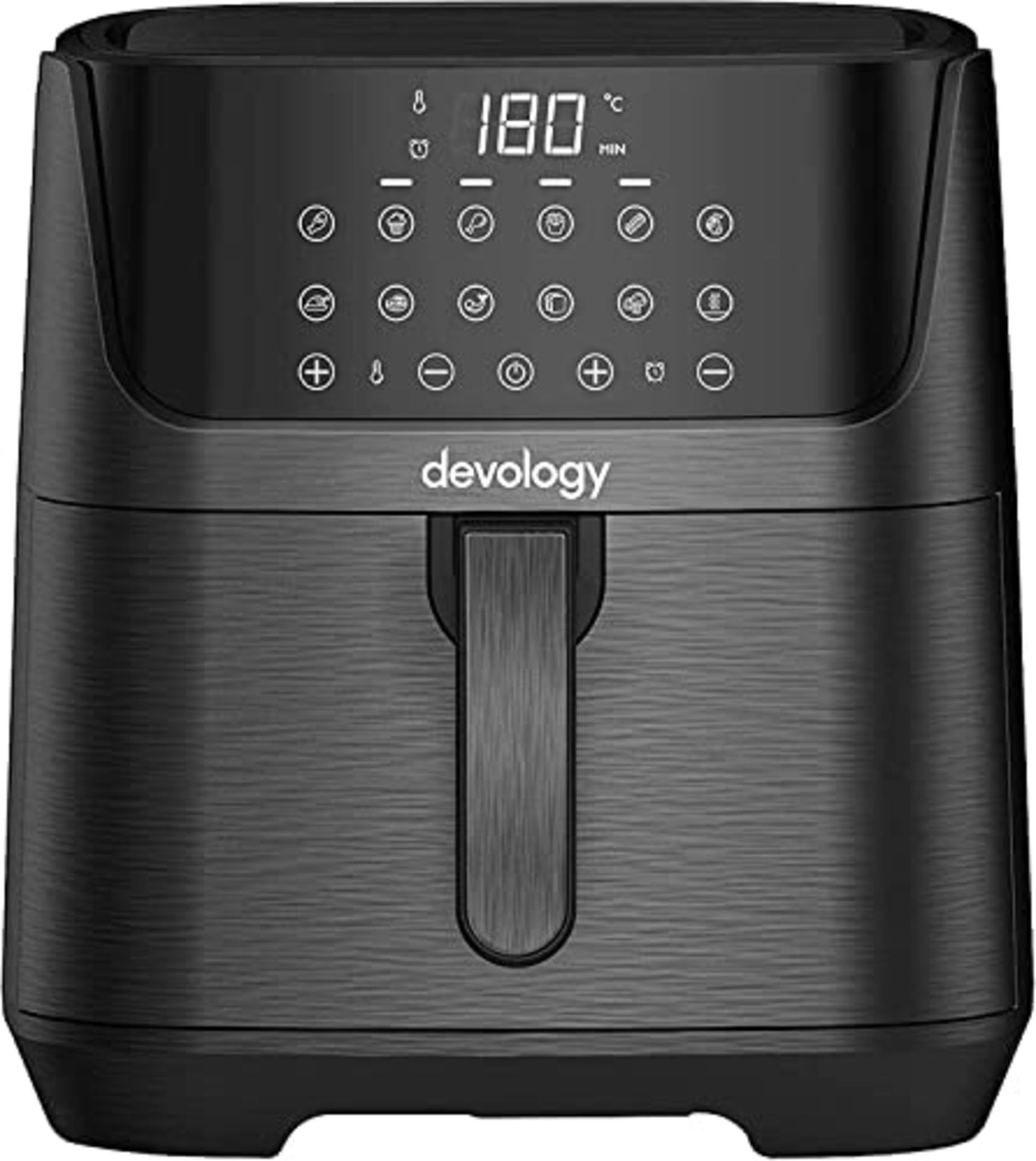 RRP £71.02 Devology Digital 6.5L Air Fryer Non Stick - Image 2 of 3