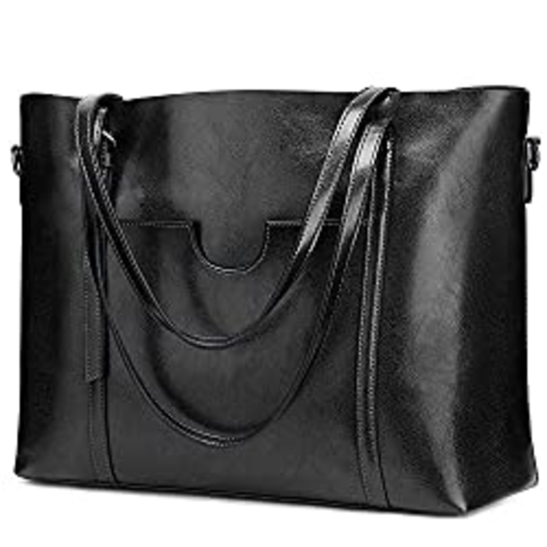 RRP £66.20 S-ZONE Women's Vintage 3-Way Genuine Leather Tote Shoulder - Image 2 of 4