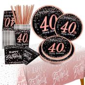 RRP £26.98 jenlion Happy 40th Birthday Decorations for Women
