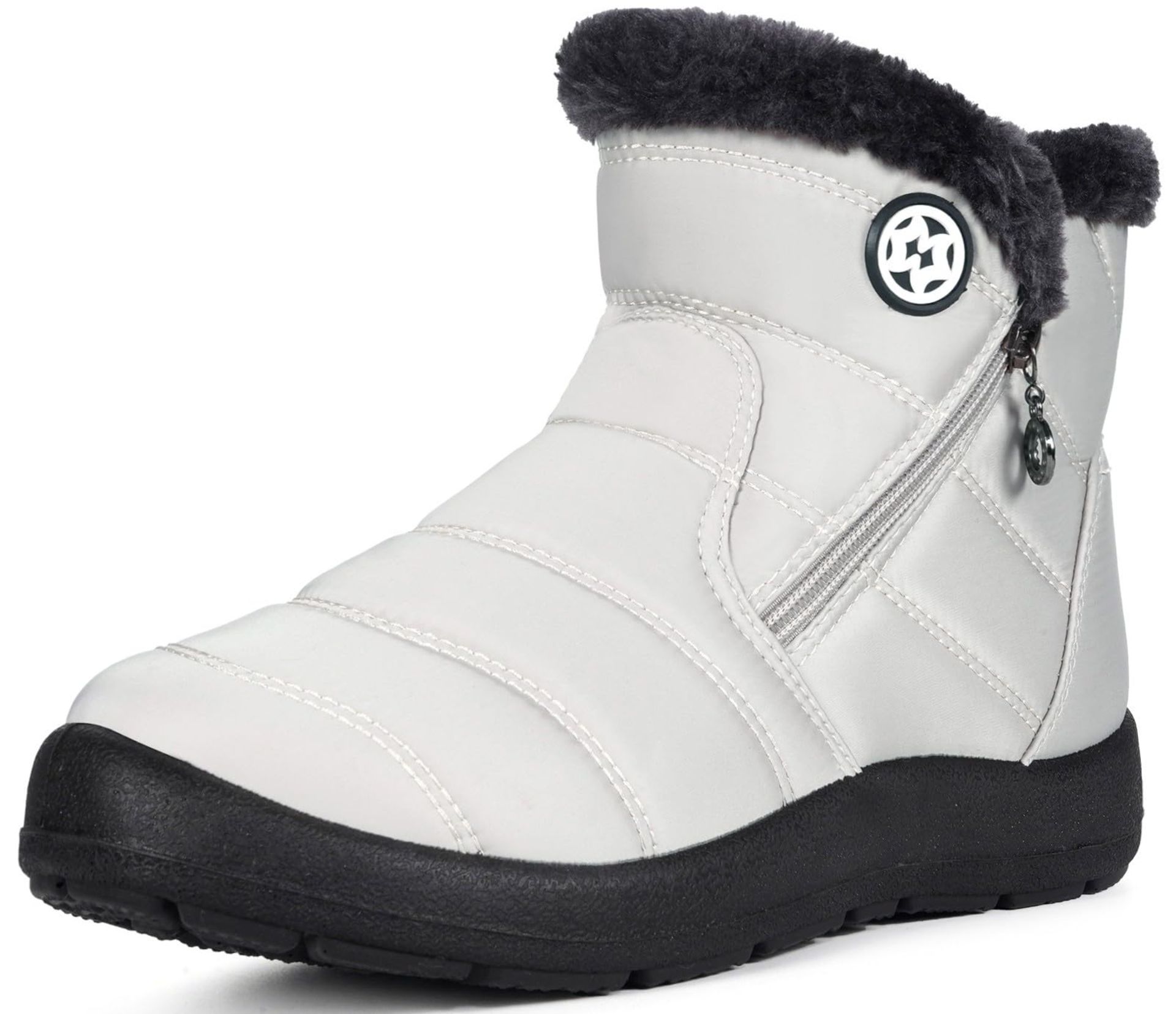 RRP £40.07 Women Winter Snow Boots Ladies Fur Lined Warm Outdoor - Image 2 of 3