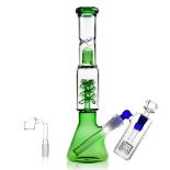 RRP £34.24 REAMIC Thick Bong Set Green Water Pipes Height 31Cm