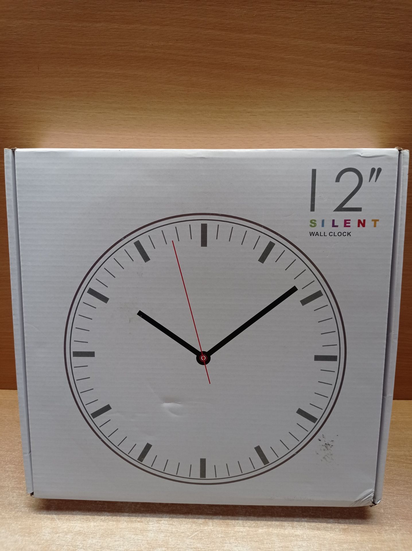 RRP £14.82 12 Inch Wall Clock Silent Large Wall Clocks for Living