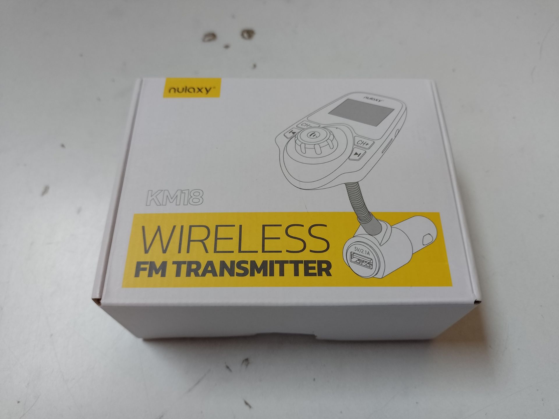 RRP £20.54 Nulaxy Wireless In-Car Bluetooth FM Transmitter Radio - Image 2 of 2
