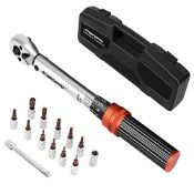 RRP £29.10 ATsafepro Bicycle Torque Wrench Set 5-25 Nm