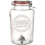 RRP £39.40 Smith's Mason Jars 5 Liter Glass Drinks Dispenser with