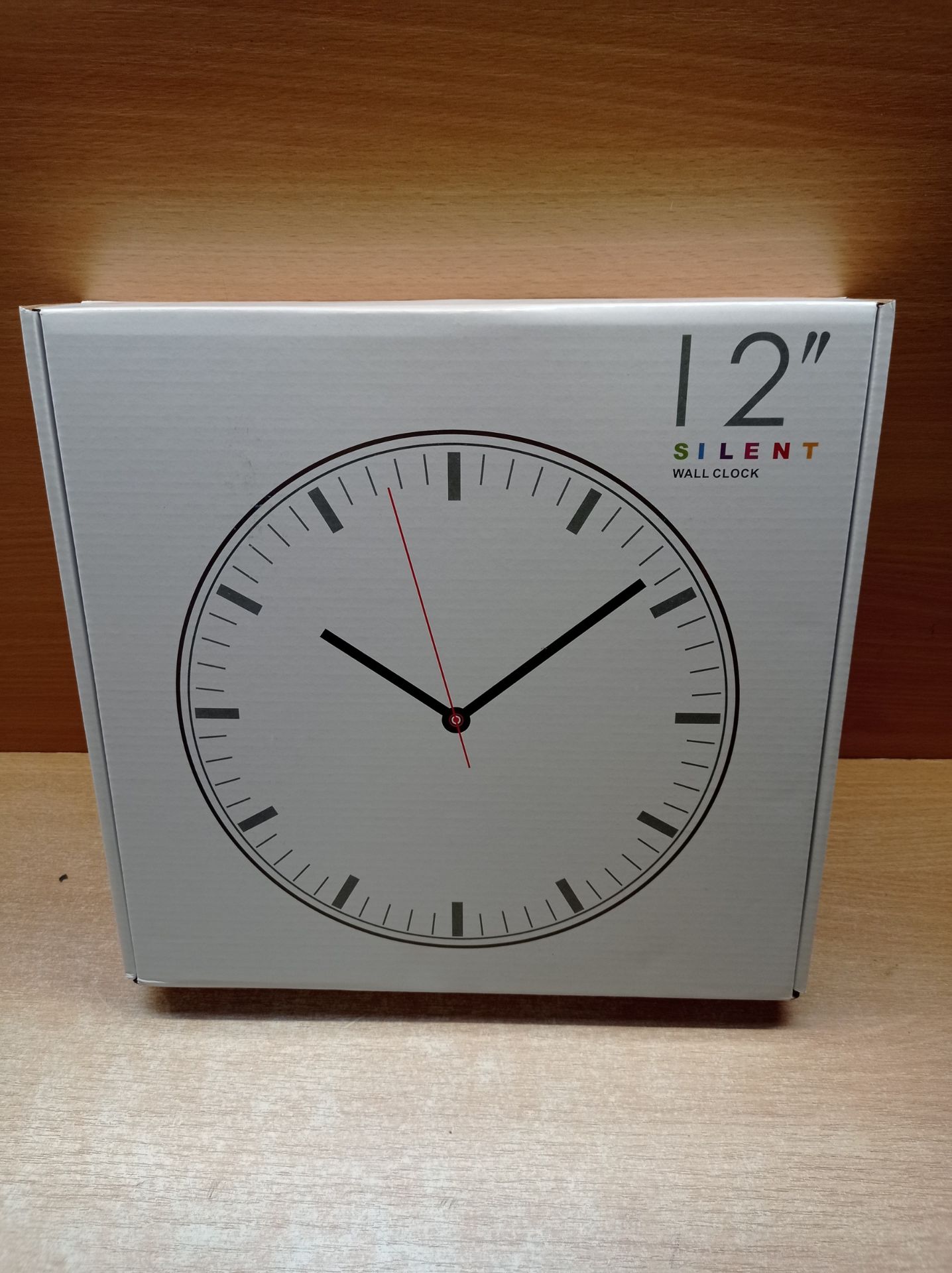 RRP £14.82 12 Inch Wall Clock Silent Large Wall Clocks for Living