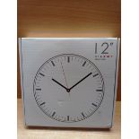 RRP £14.82 12 Inch Wall Clock Silent Large Wall Clocks for Living