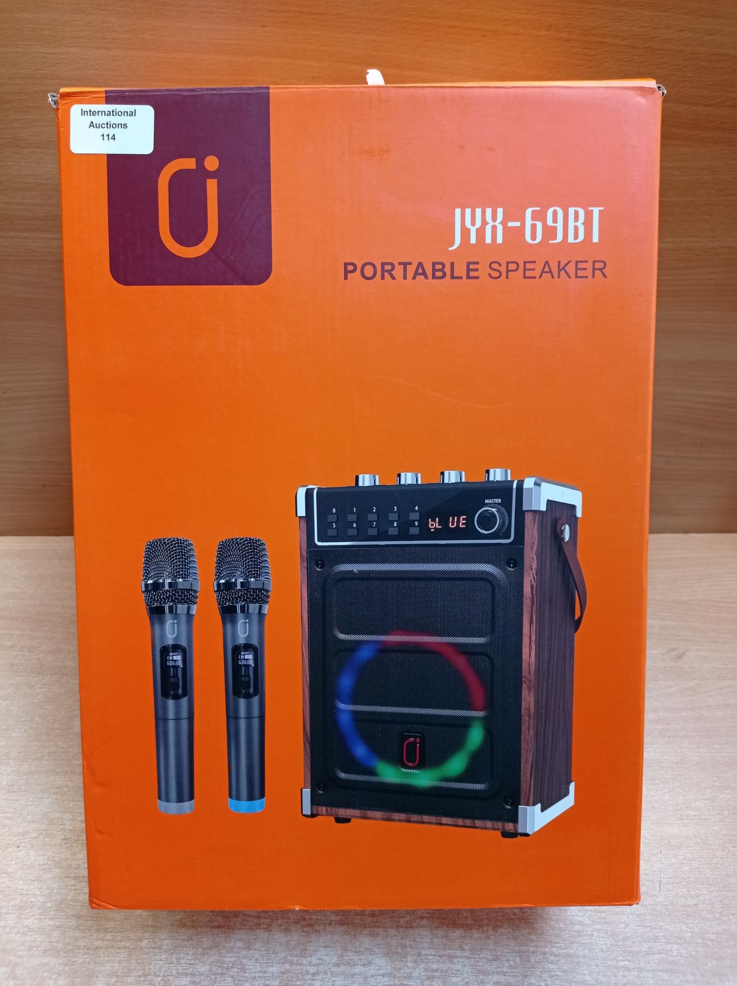 RRP £146.71 JYX Karaoke Machine with 2 UHF Wireless Microphones - Image 2 of 2