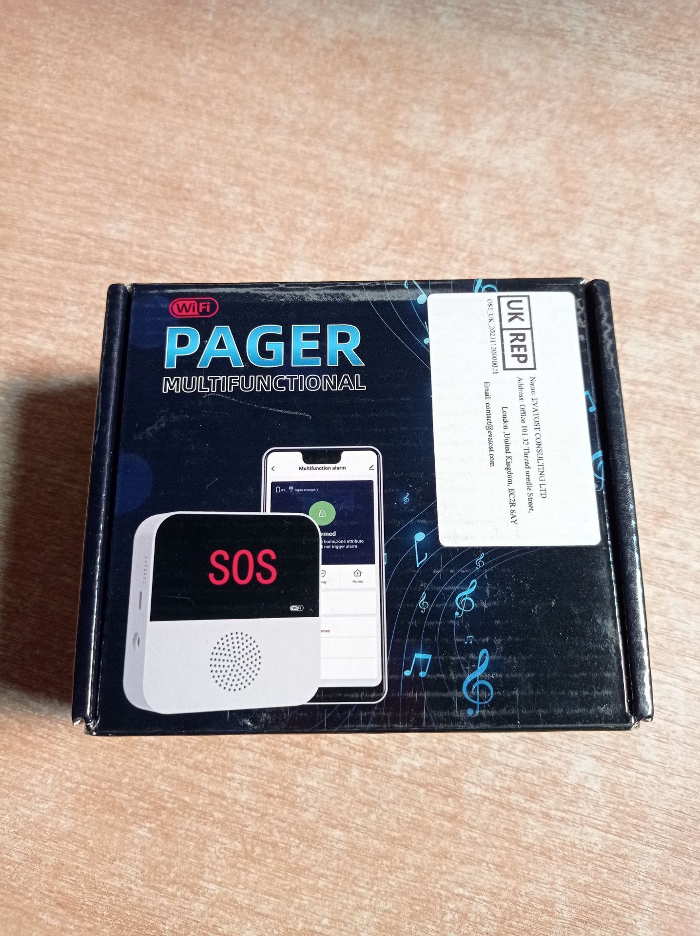 RRP £61.64 ChunHee WiFi Smart Wireless Caregiver Pager Panic Button Linked To Phone