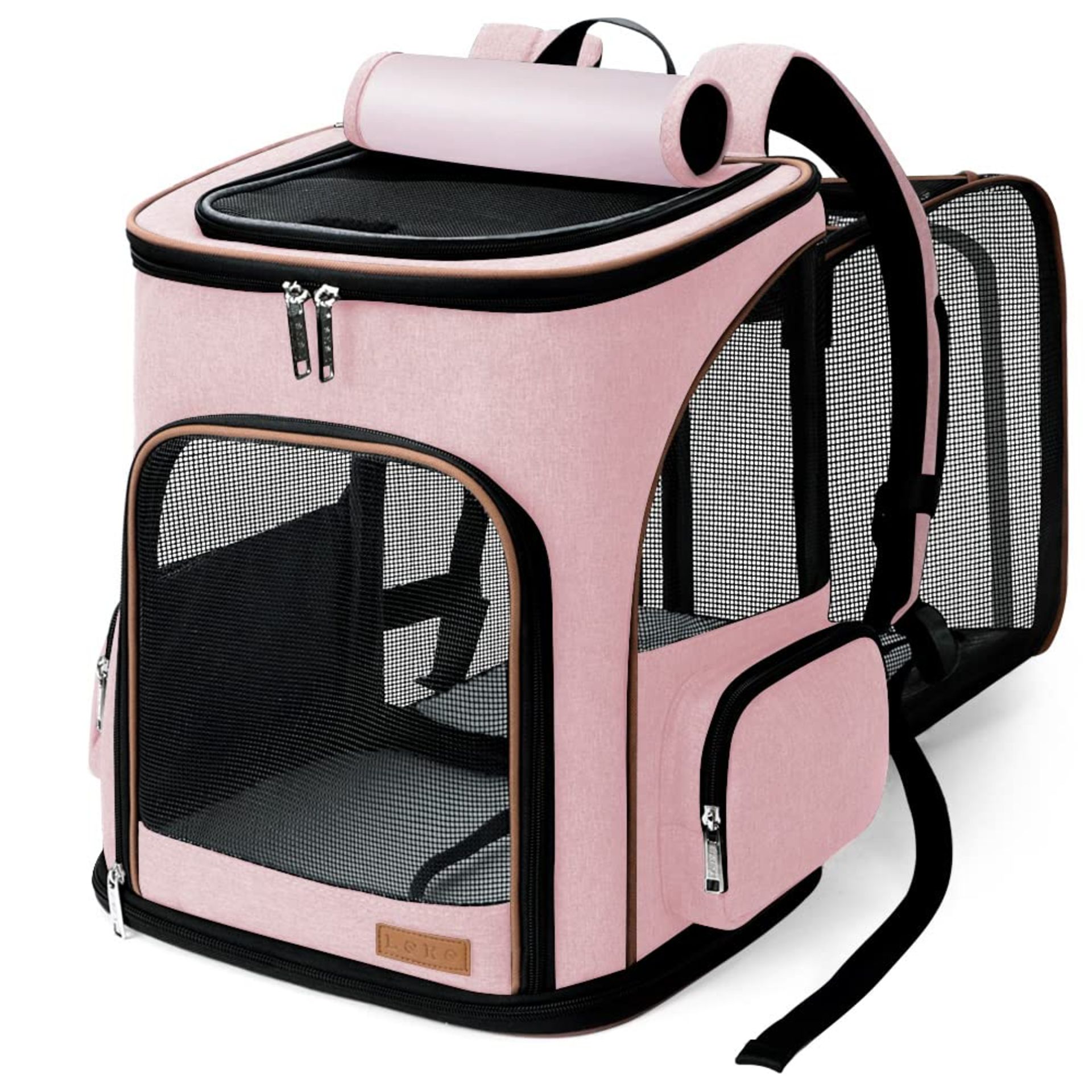 RRP £44.62 Lekesky Extra Large Cat Backpack Expandable Dog Backpack