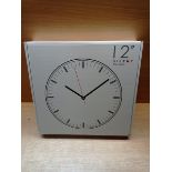 RRP £14.82 12 Inch Wall Clock Silent Large Wall Clocks for Living